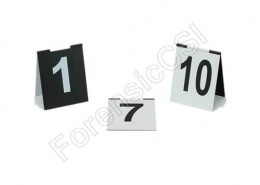 Hinged Evidence Markers with Numbers