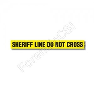 Sheriff Line Do Not Cross Barrier Tape